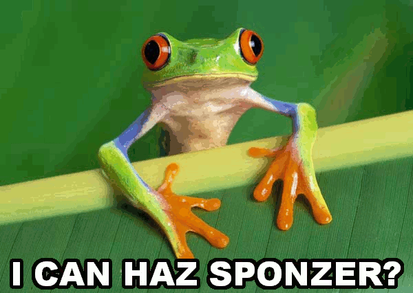 I can haz sponzer?